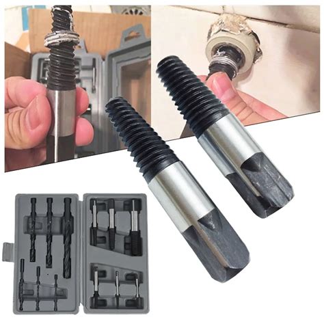 12PCS Damaged Screw Extractor Drill Bits Out Remover Bolt Stud Tool For ...