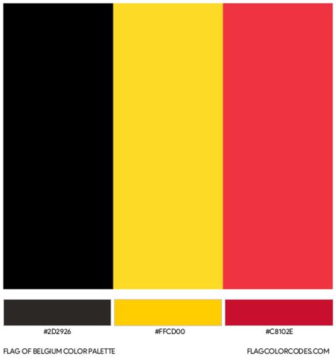 Belgium flag color codes