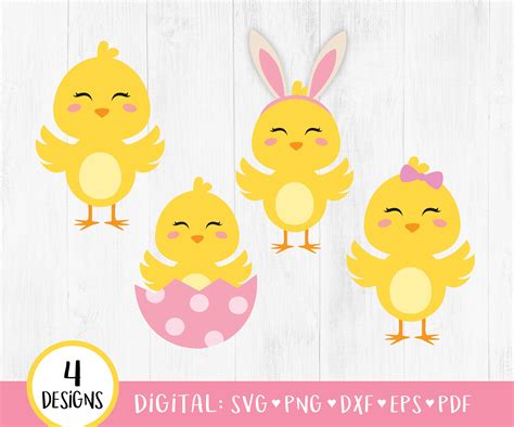 Easter Chick SVG Chick Svg Easter Svg Easter Chick Clipart - Etsy