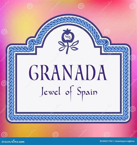 Granada Europe European City Name Love Heart Tourism Logo Icon D ...