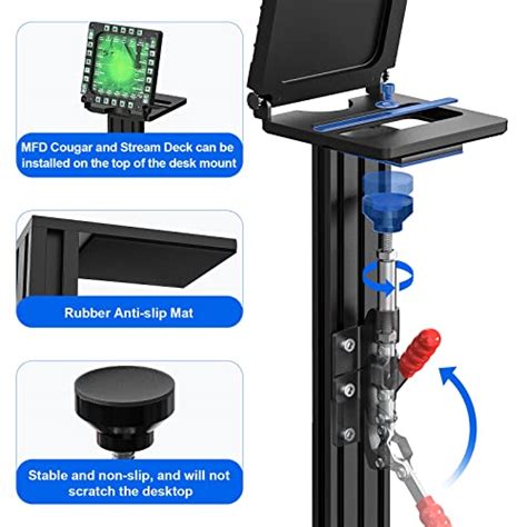 Upgraded Desk Mount for The Flight Sim Game Joystick / Hotas / Throttle ...