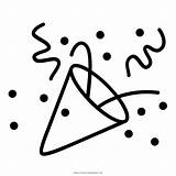 Confetti Coloring Page  Free confetti For Kids Ultra sketch template