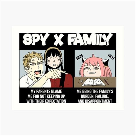 "spy x family funny meme" Art Print for Sale by erlintinaa | Redbubble