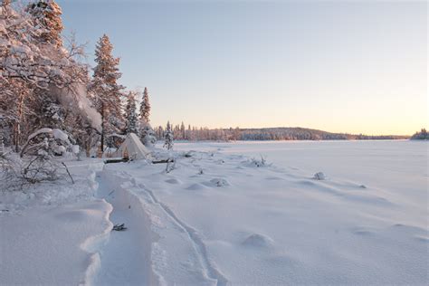 A Winter Camping Trip in the Northern Forest.