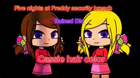 Cassie hair color \ five nights at Freddy security breach ruined Dlc ...