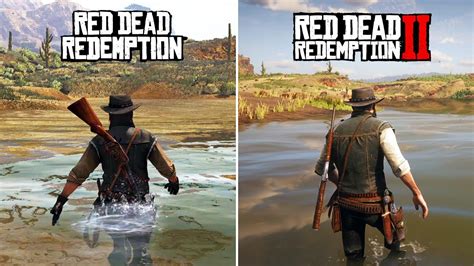 Red Dead Redemption PS5 VS Red Dead Redemption 2 - Details Comparison (PC 4K) - YouTube