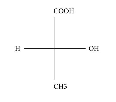 Solved Fischer projection for R-lactic acid (CH3CHOHCO2H) | Chegg.com