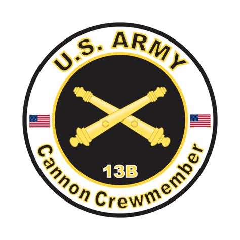 MOS 13B Cannon Crewmember (U.S. Army) - Us Army Veteran - T-Shirt ...