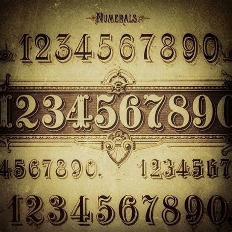 Nice old school numbers | Number tattoo fonts, Tattoo lettering fonts, Numbers typography