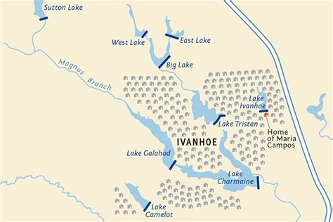 Ivanhoe Dam Map | Dolmarva Design Maps