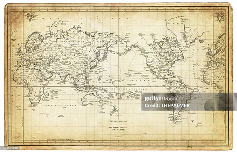 Map Of The World 1820s High-Res Vector Graphic - Getty Images