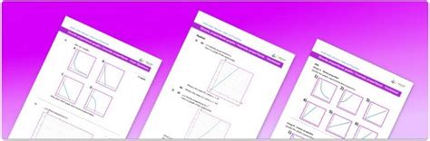 Directly Proportional Graph/ Inversely Proportional Graph Worksheet - GCSE Maths [FREE] - Third ...