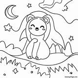 Night Sky Coloring Page  Pagescom sketch template