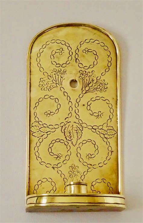 Victorian Brass Wall Candle Holder | 642947 | Sellingantiques.co.uk