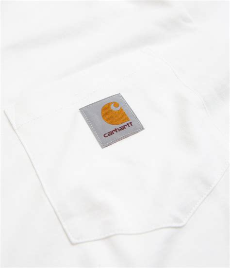 Carhartt Pocket T-Shirt - White | Always in Colour