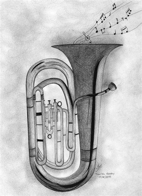 Tuba drawing | Music painting, Music art, Tuba pictures