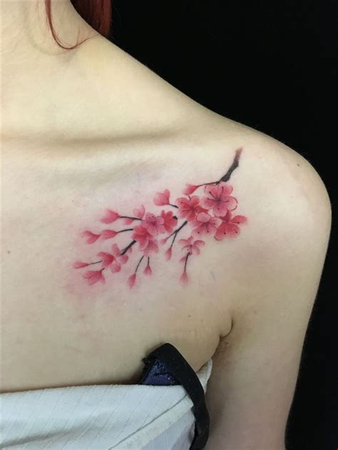 2017 trend Body - Tattoo's - Sakura | Sakura tattoo, Flower tattoo ...