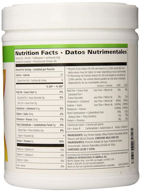 Herbalife Protein Shake Nutritional Information – Blog Dandk