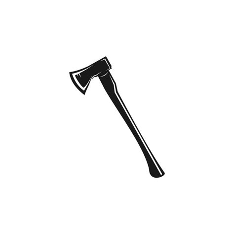 Bold axe vector, hatchet vector image illustration isolated. Suitable ...