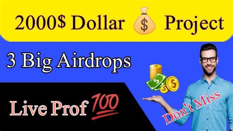 Top 3 "Get Rich" Crypto Airdrops Of 2023 | Earn 2000$ In 5 minut | 3 Big Airdrops Don't Miss ...