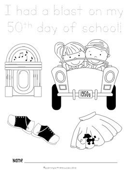 FREE 50th Day of School Activities by Mrs Leeby | TpT