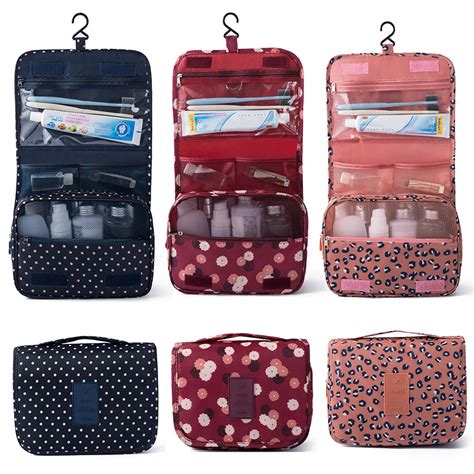 Travel cosmetic storage makeup bag folding hanging wash organizer pouch toiletry Sale - Banggood.com