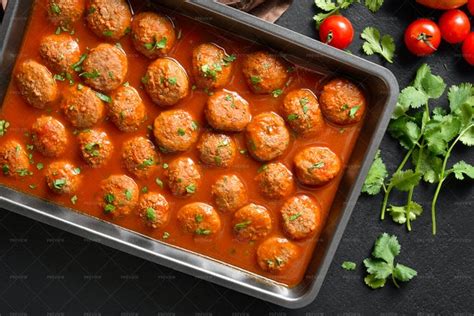 Meatballs With Tomato Sauce - Stock Photos | Motion Array