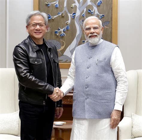 NVIDIA CEO Meets with India Prime Minister Narendra Modi | NVIDIA Blogs