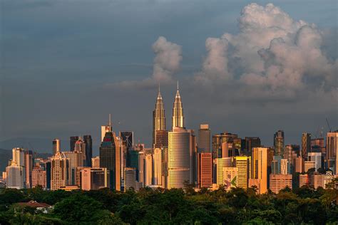 Kuala Lumpur, Malaysia 2021- Kuala Lumpur city skyline in the evening ...