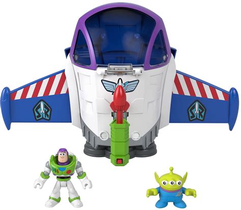 Imaginext Disney Pixar Toy Story Buzz Lightyear Space Mission Action Figure Set, 5 Pieces ...