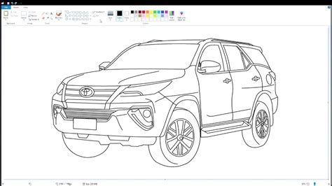 How To Draw Toyota Fortuner Car – Otosection