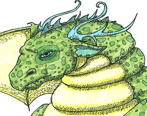 Items similar to Fat Dragon Illustration Drawing Fantasy Art on Etsy