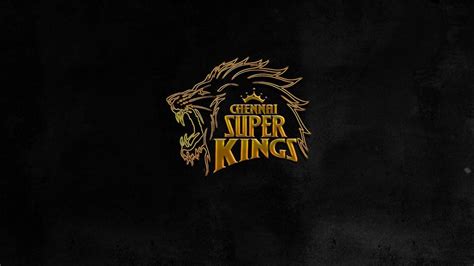 Chennai Super Kings Logo In Black Background HD Sports Wallpapers | HD ...