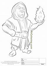 Clash Of Clans Wizard Coloring Pages  1 Desenhos Para Colorir sketch template