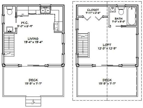 16x16 House W/ Loft PDF Floor Plan 493 Sq Ft - Etsy | Loft floor plans, Tiny house floor plans ...