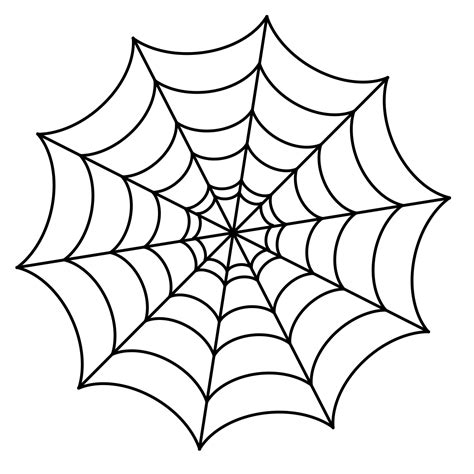 Printable Spider Web Coloring Page