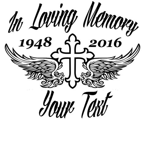 In Loving Memory Decal-Style 2 7-inch / Legacy Stickers