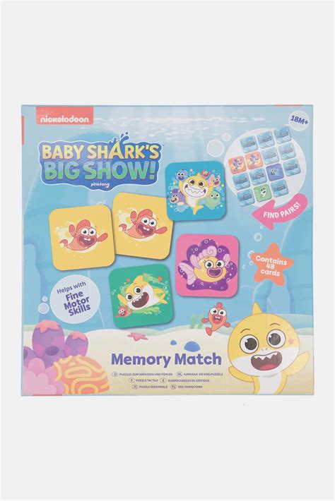 Nickelodeon Baby Shark Memory Match Game Blue Combo