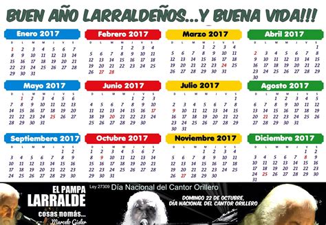 jose larralde(el gigante olvidado): Calendario Larraldeño 2017