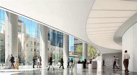 U.S. Bank Tower Lobby | Curved Glass Facade | Sentech Architectural Systems