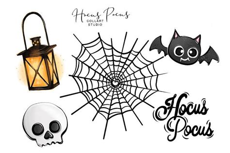 Spooky Elements, Halloween Clip Art Graphic by collartstudio · Creative Fabrica