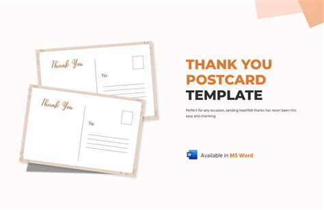 Business Thank You Postcard Template in Pages, Illustrator, PSD, Word ...