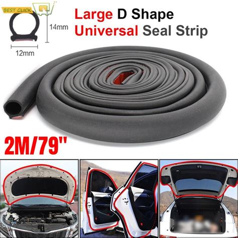 Car Rubber Door Seal Strip D Type Car Door Seal Strip Universal Noise ...