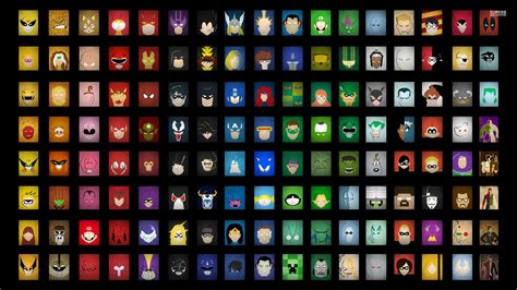 Vibrant Comic Collage - HD Wallpaper of Iconic Characters