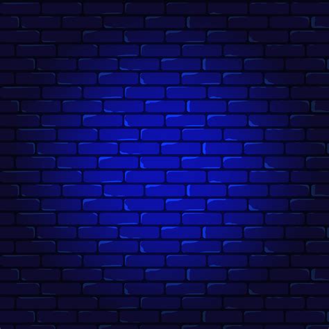 Blue night brick wall background 12961070 Vector Art at Vecteezy