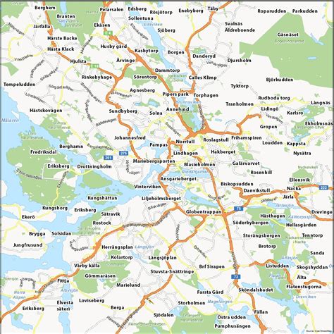 Map of Stockholm, Sweden - GIS Geography