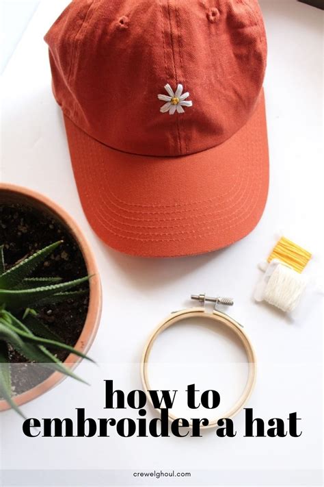 How To Embroider A Hat By Hand - The Easy Way! - Crewel Ghoul