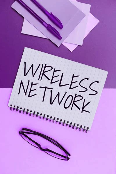 Hand writing sign Wireless Network, Business idea computer network that uses wireless data ...