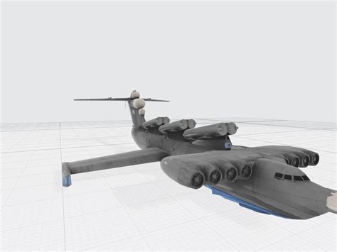 Lun-class ekranoplan 3D Model - Distroberry