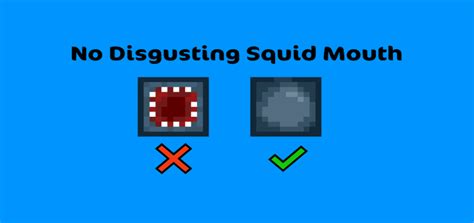 BlackEye’s No Disgusting Squid Mouth | Minecraft PE Texture Packs